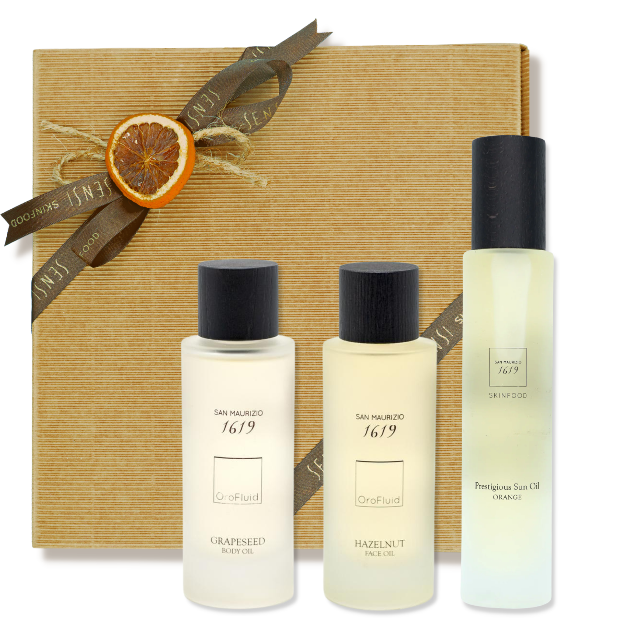 Box Regalo Prestigious Oils + Travel Kit OMAGGIO Sensi Skin Food