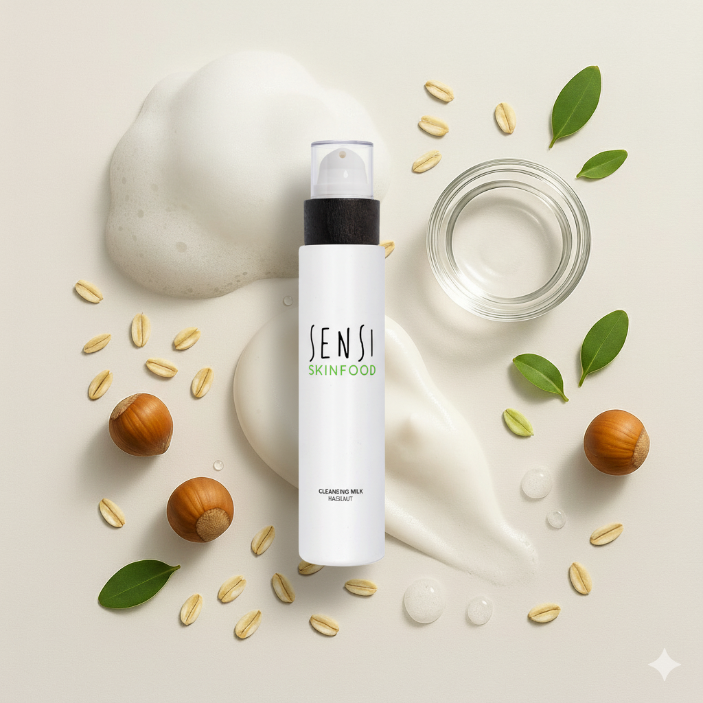 Cleansing milk - Hazelnut &amp; Jojoba | 200ml  Sensi Skin Food